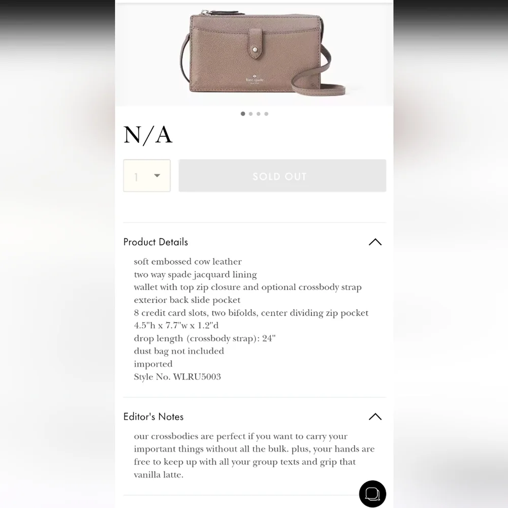 Kate Spade Larchmont Avenue Alegra Black crossbody clutch NWT - Picture 3 of 7